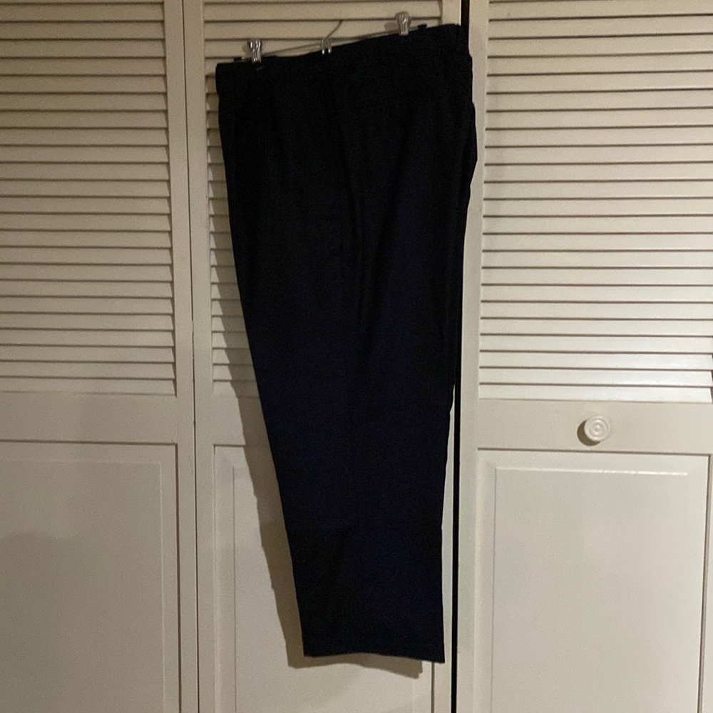 Ralph Lauren black pleated 92% wool, 8%cashmere dress slacks cuffed 42W x30L